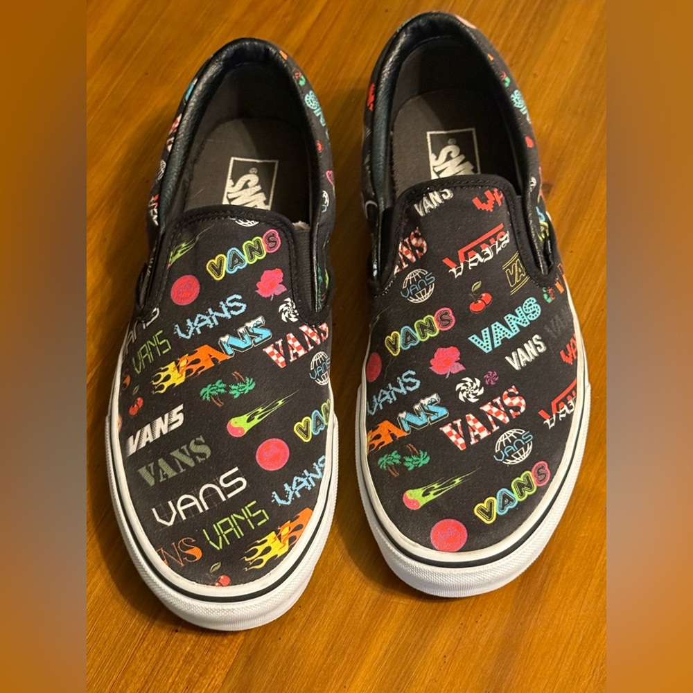 Vans Classic Slip-On Disruptive Men's Size 9.5 Women's Size 11 Sneakers Black - Picture 2 of 13